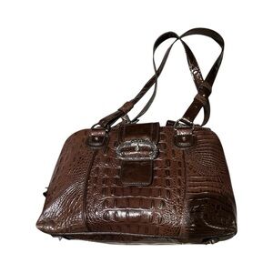 M.C. Brown Croc multipurpose handbag/purse.
